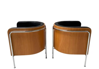 Bauhaus Style S3002 Club Tub Armchairs by Christoph Zschoke for Thonet, 2000s